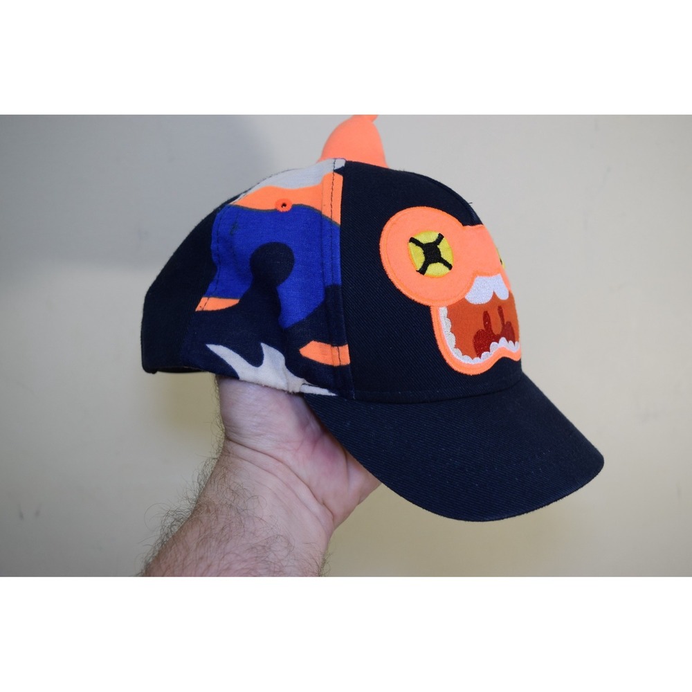 Elstinko RUSTY Camo Anime Cartoon Korean K-Pop Baseball Hat KIDS BOY Blue